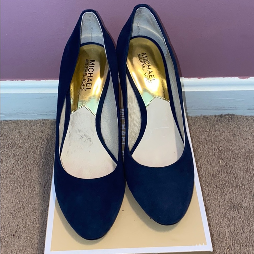 Blue Micheal Kors Shoes